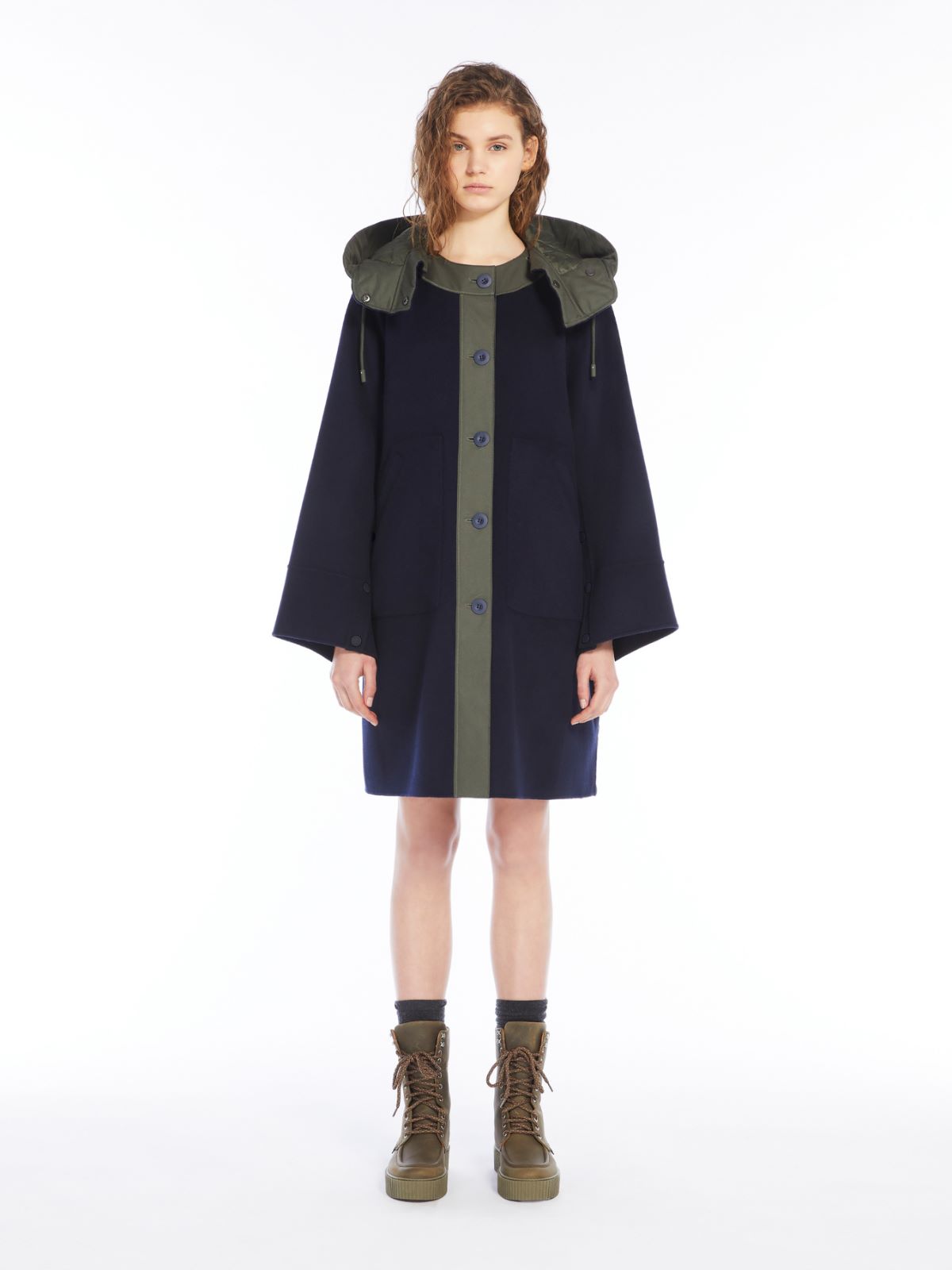 Weekend Parka in lana e tela antigoccia Qualità Garantita