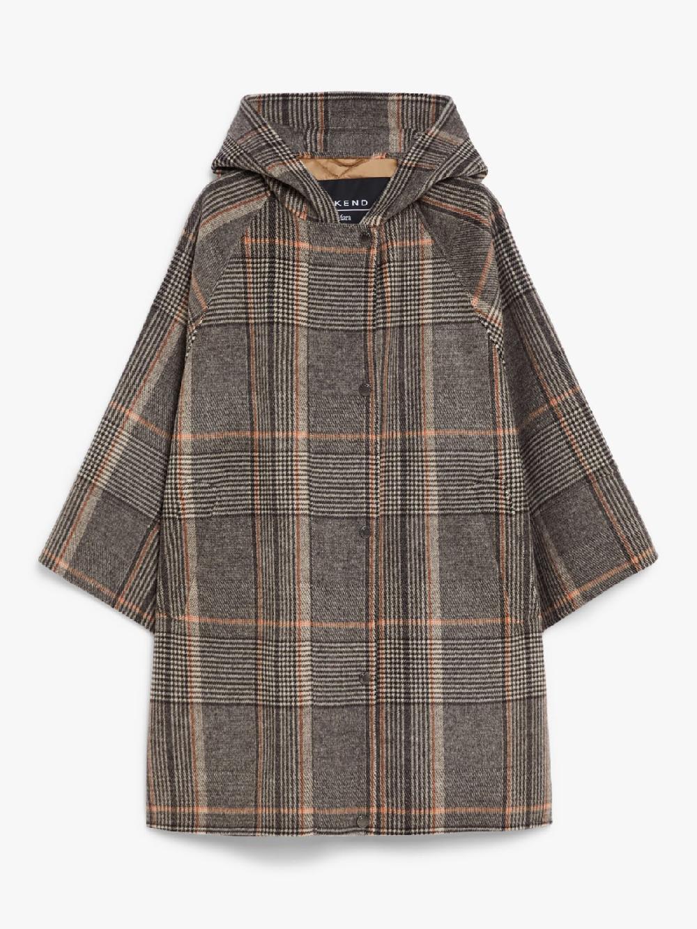 Weekend Cappotto in lana check e tela antigoccia Convenienza