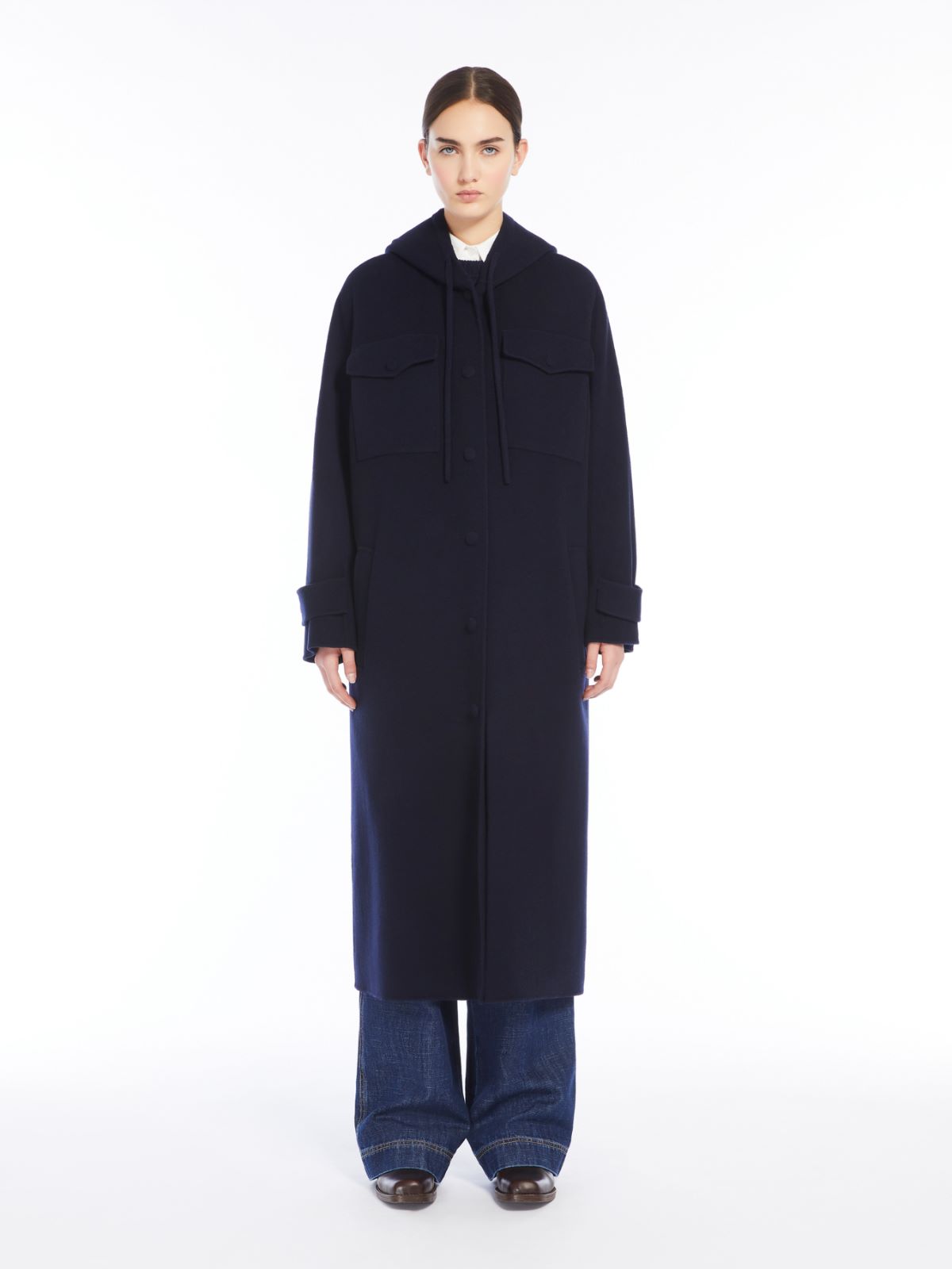 Weekend Cappotto lungo in drap di lana Offerte