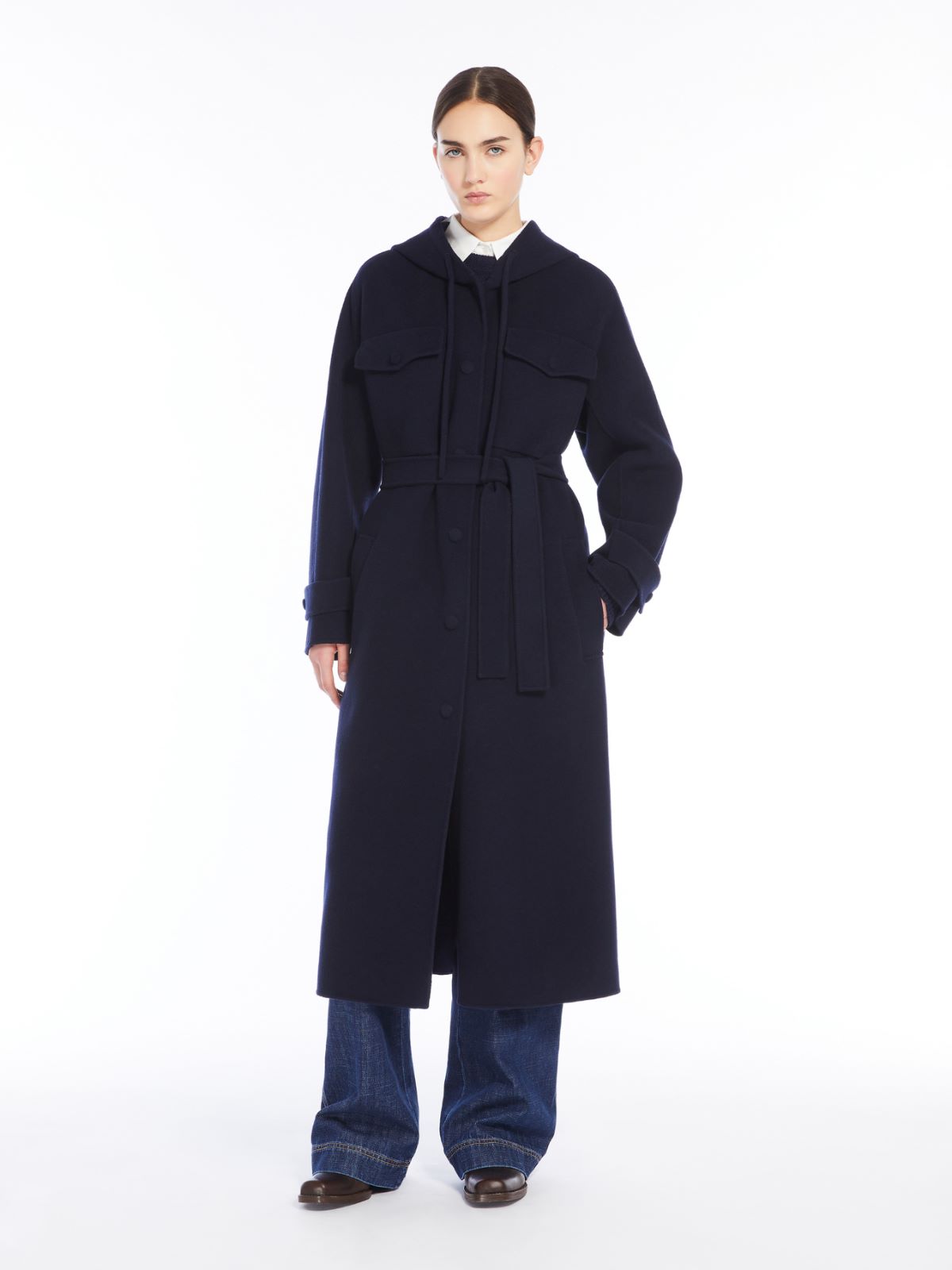 Weekend Cappotto lungo in drap di lana Offerte