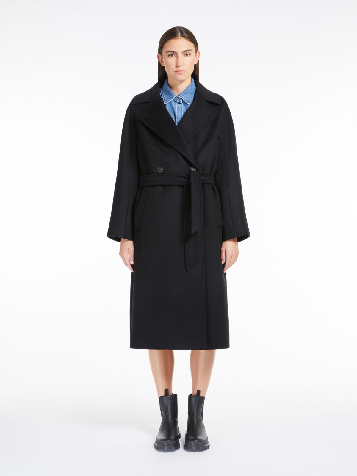 Weekend Cappotto in lana con cintura Vendita Economica
