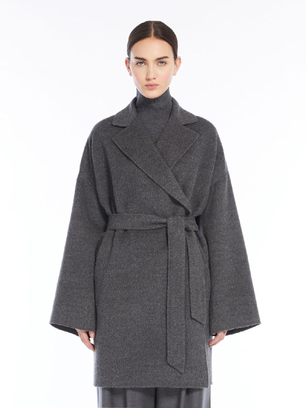 Weekend Cappotto over in lana di alpaca Spedizione Gratuita