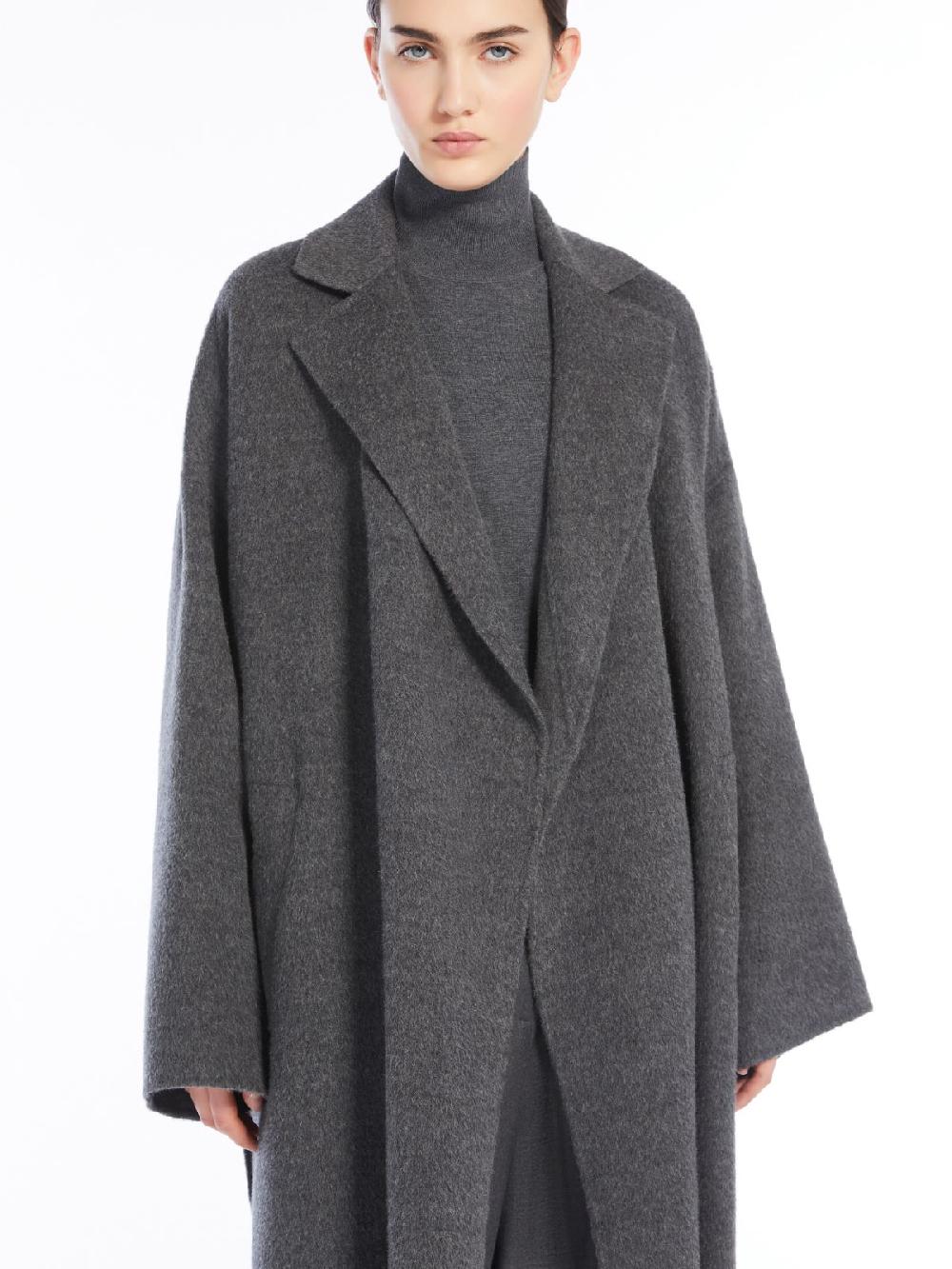 Weekend Cappotto over in lana di alpaca Spedizione Gratuita