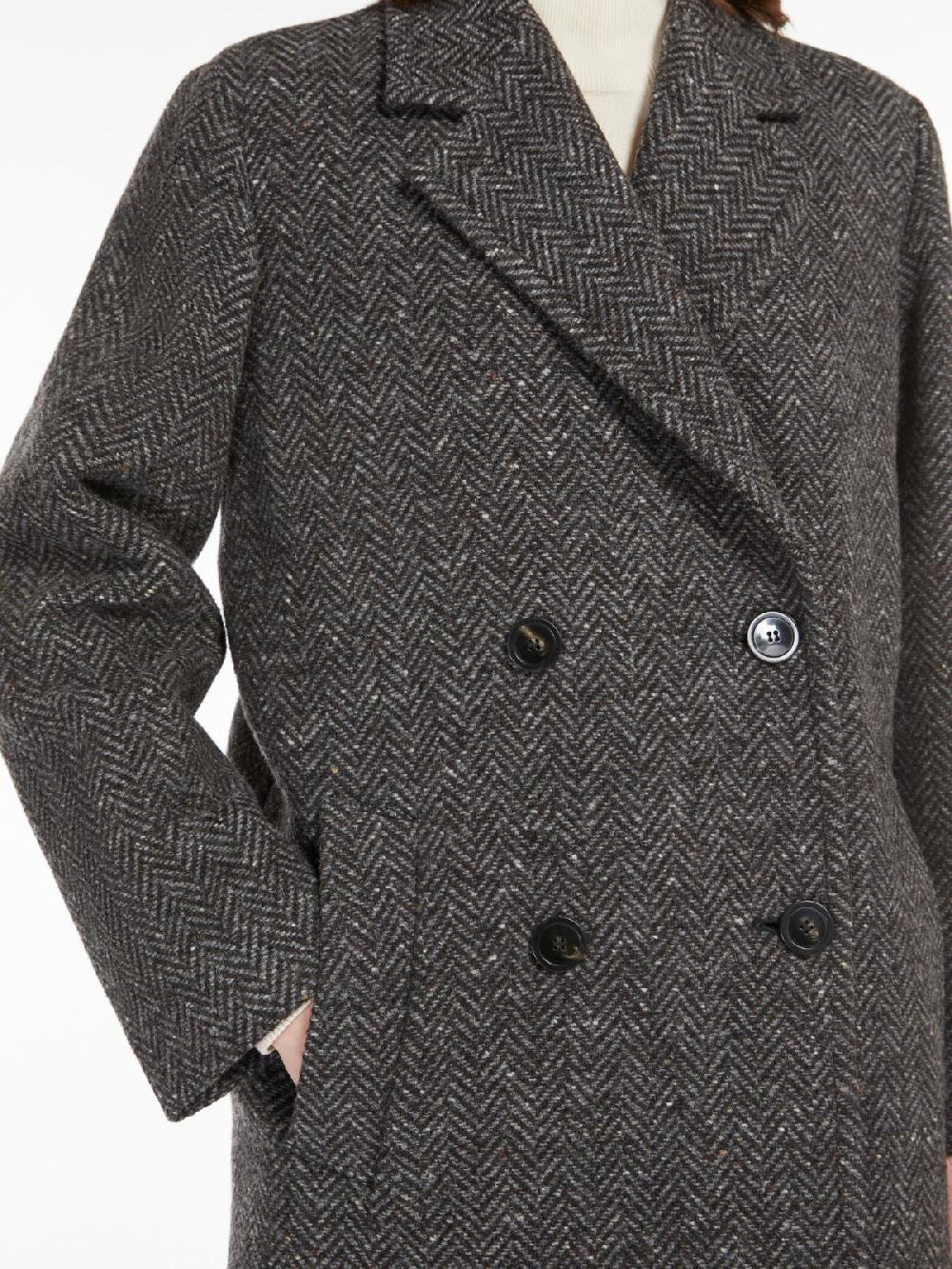 Weekend Cappotto in tweed di lana Pezzi Unici