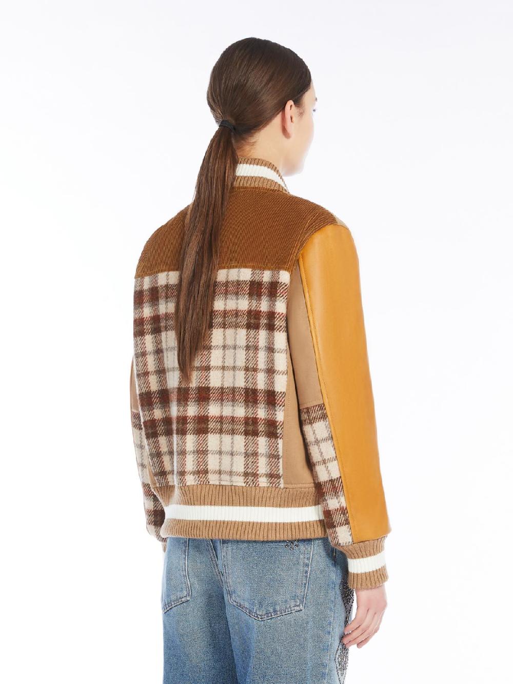 Weekend Bomber in lana velluto e pelle Shopping Online