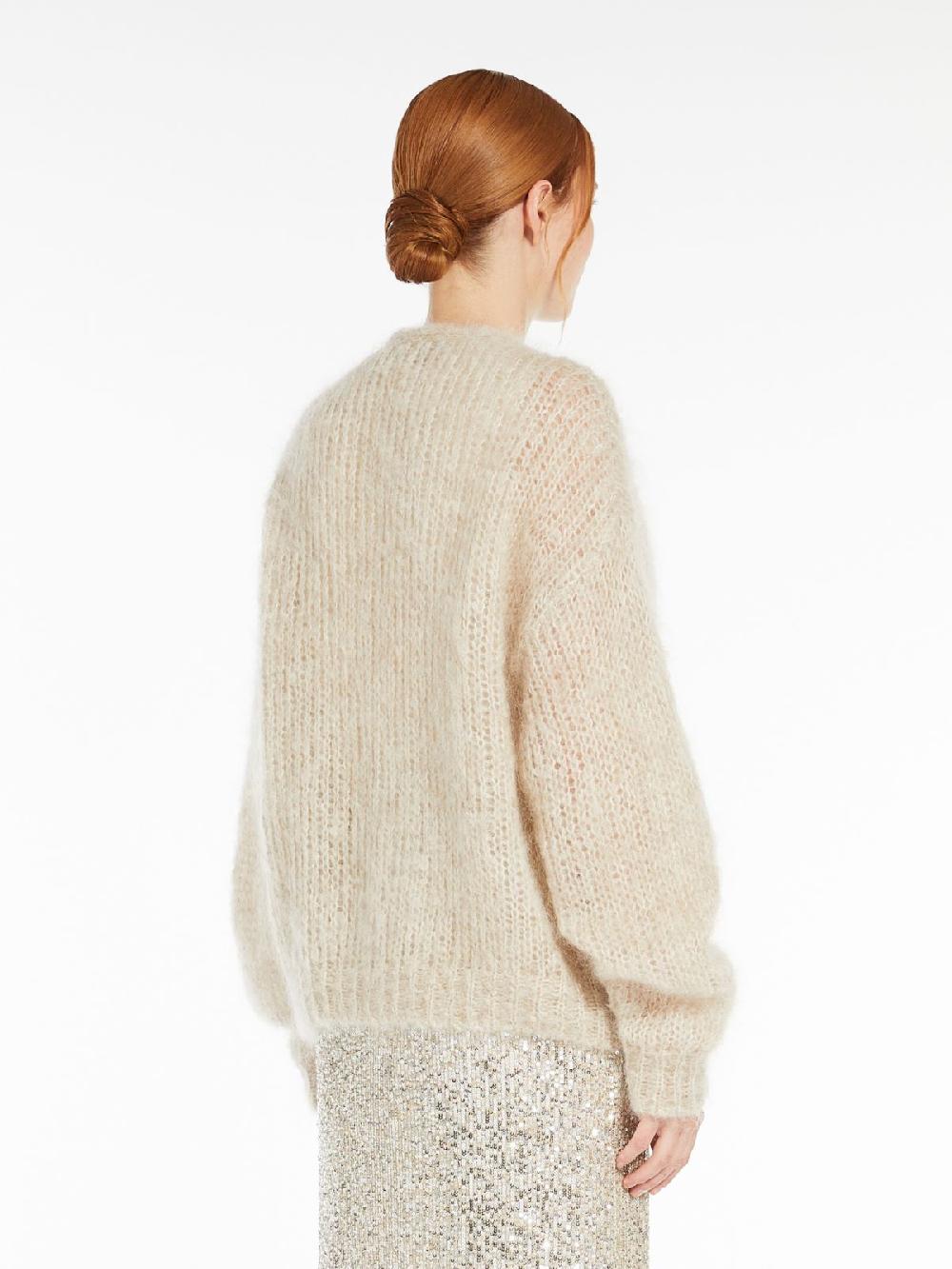 Weekend Cardigan in filato di mohair Saldi Di Fabbrica