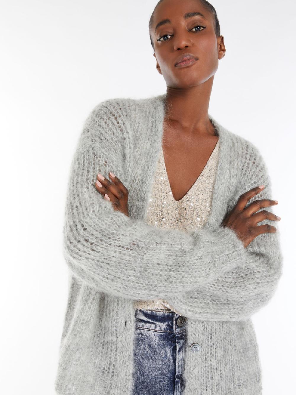 Weekend Cardigan in filato di mohair Vendite Flash