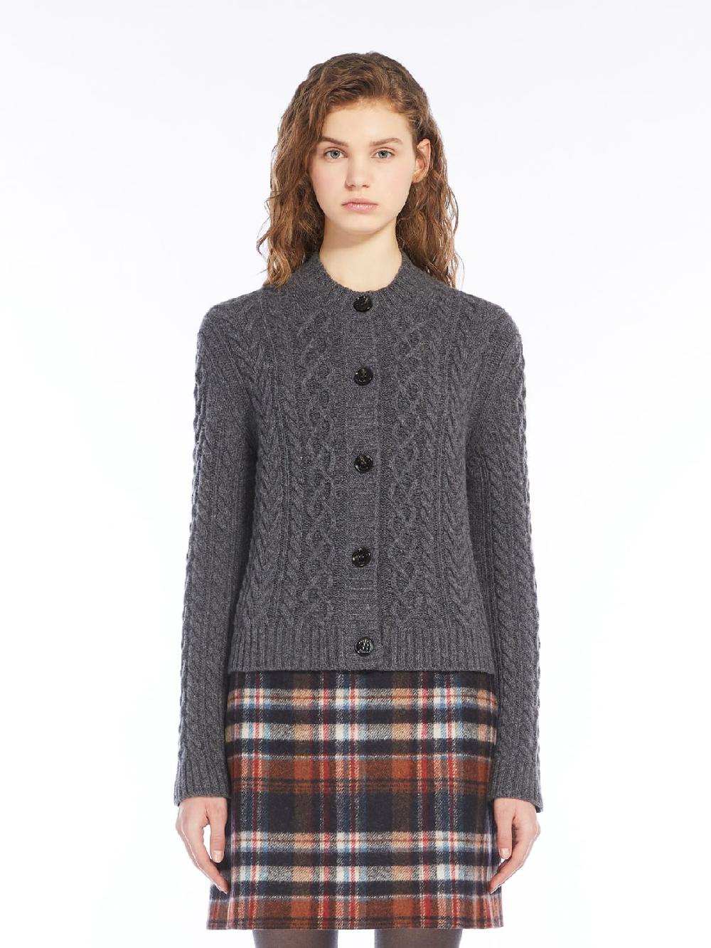 Weekend Cardigan in lana a trecce Spedizione Gratuita