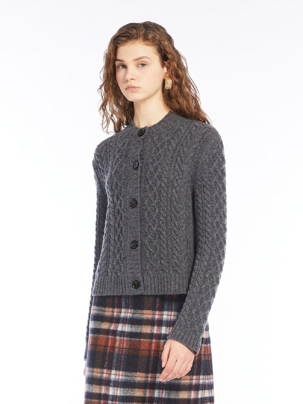 Weekend Cardigan in lana a trecce Spedizione Gratuita