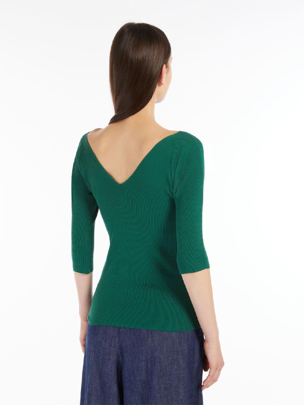 Weekend Maglia a V in viscosa a coste Negozi Online