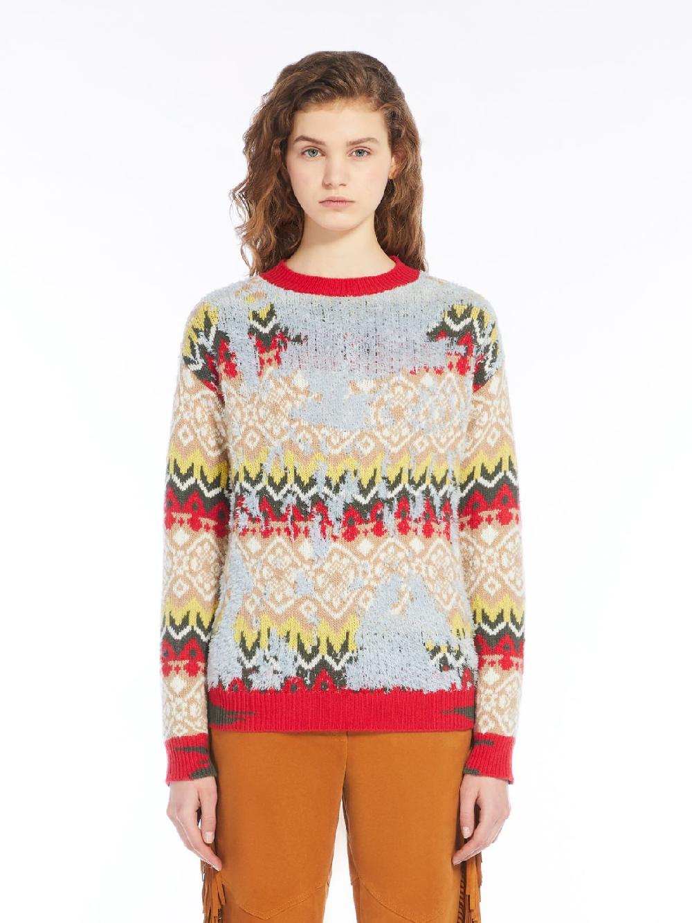 Weekend Maglia in mista lana jacquard Fino Al -60%