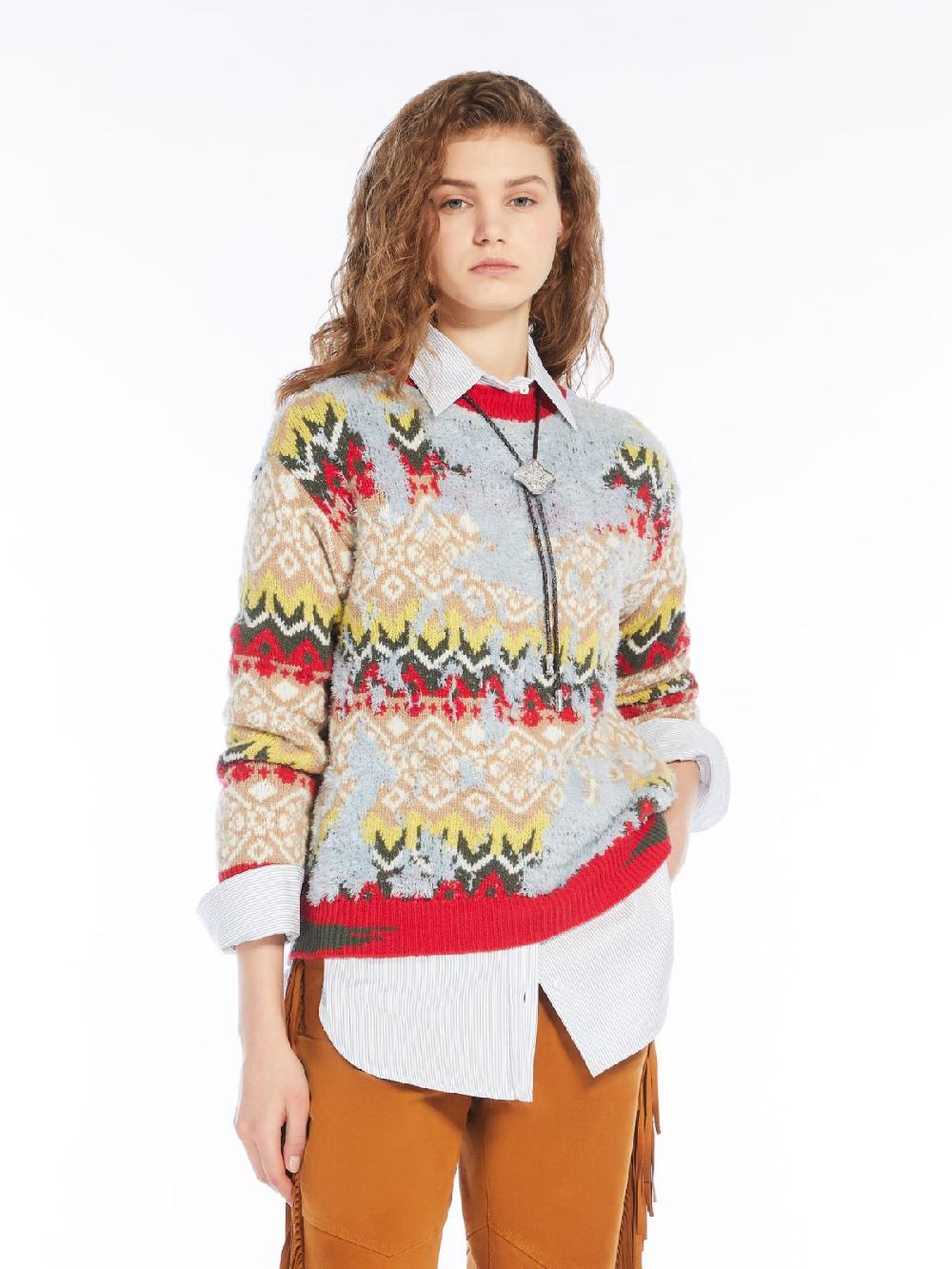 Weekend Maglia in mista lana jacquard Fino Al -60%