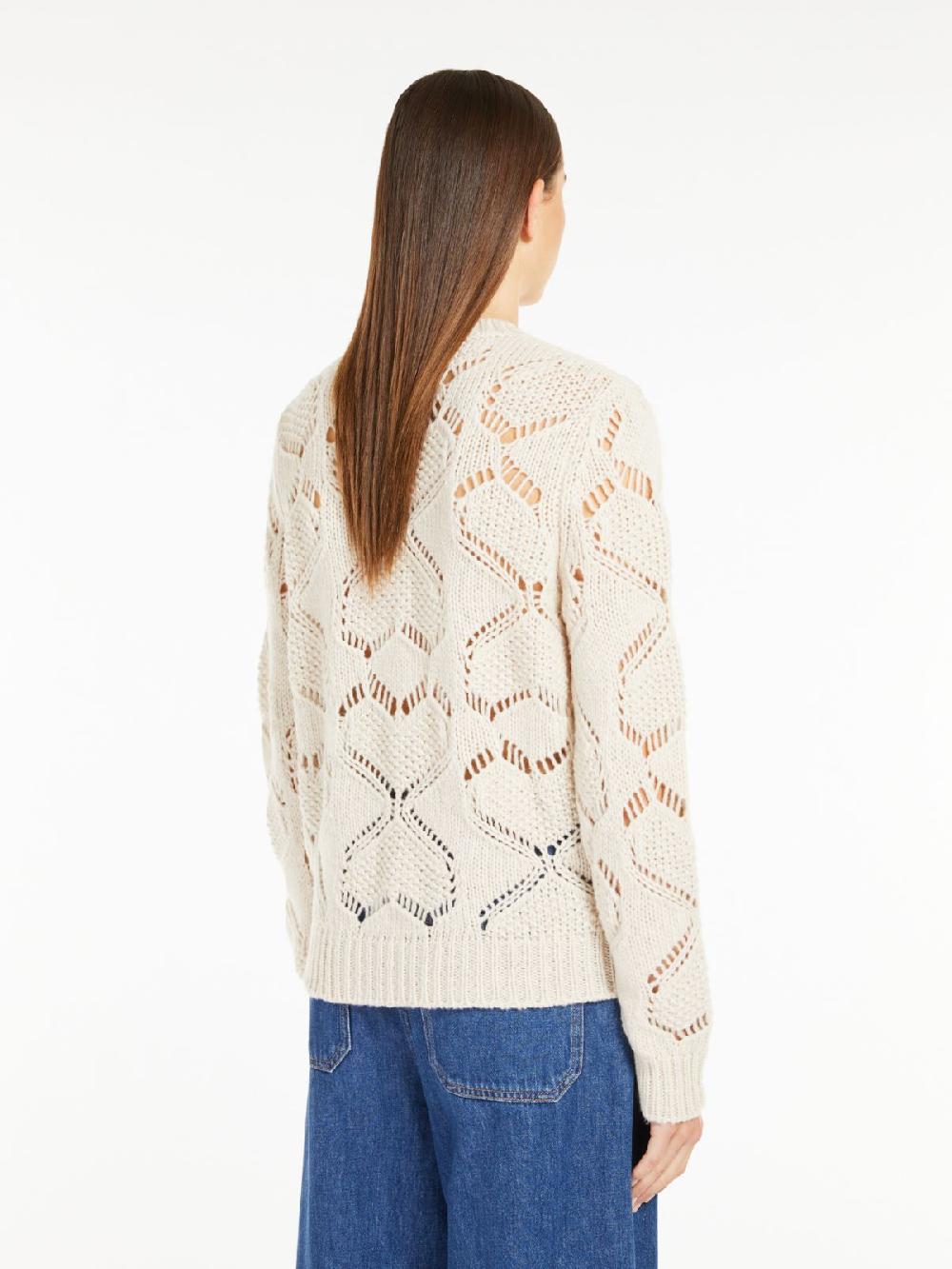 Weekend Maglia in mista lana traforata Presa