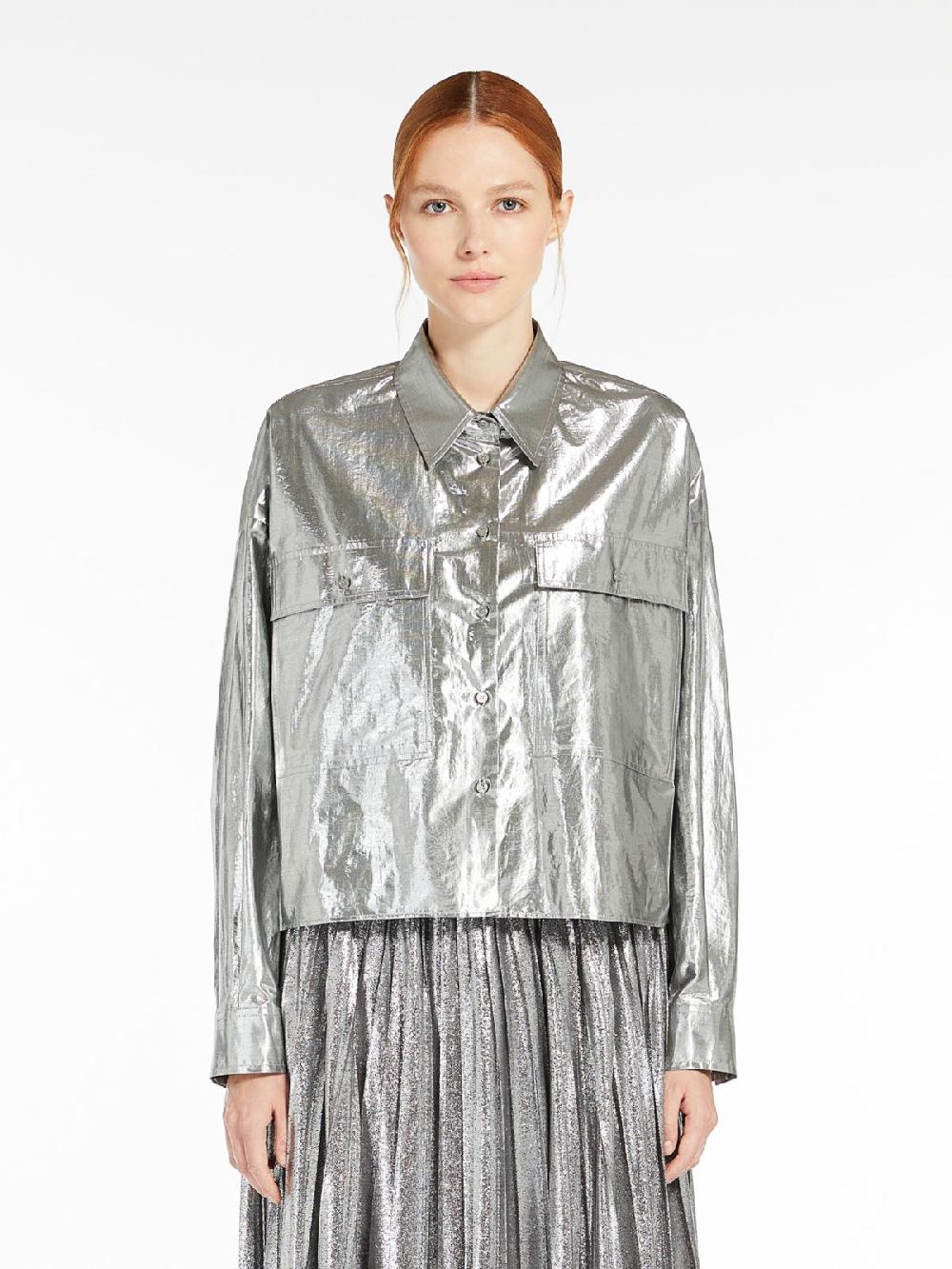 Weekend Camicia in cotone lamé Hotsell
