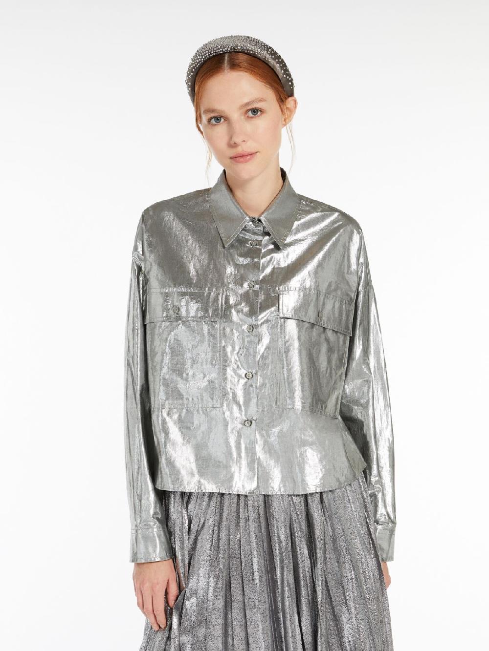 Weekend Camicia in cotone lamé Hotsell