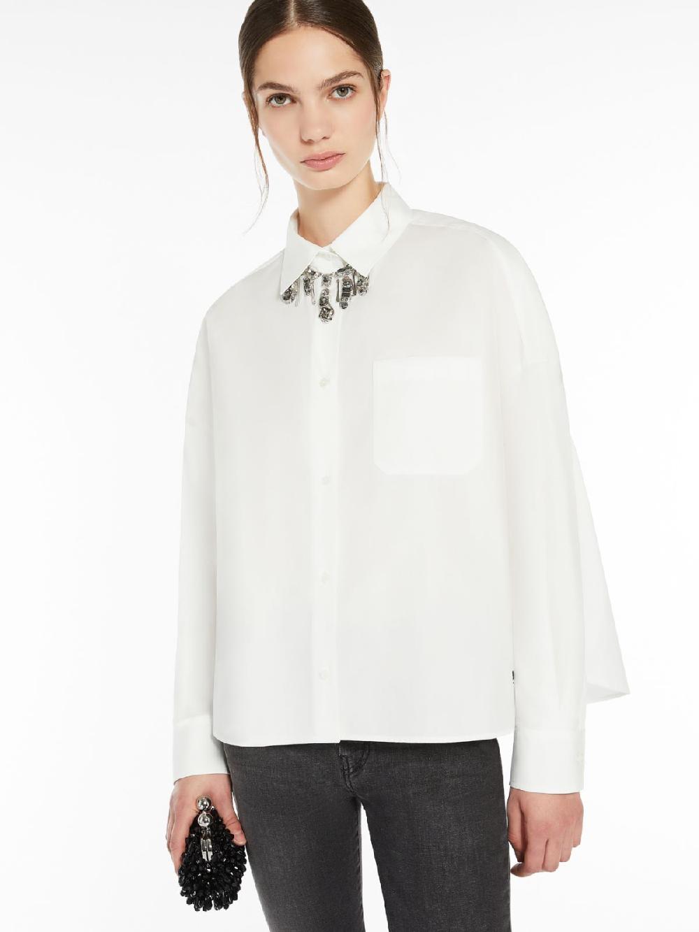 Weekend Camicia in popeline di cotone Vendita Economica