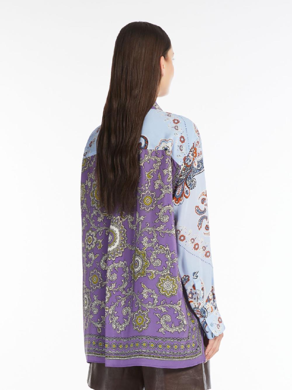 Weekend Camicia in crêpe de Chine stampata In Saldo