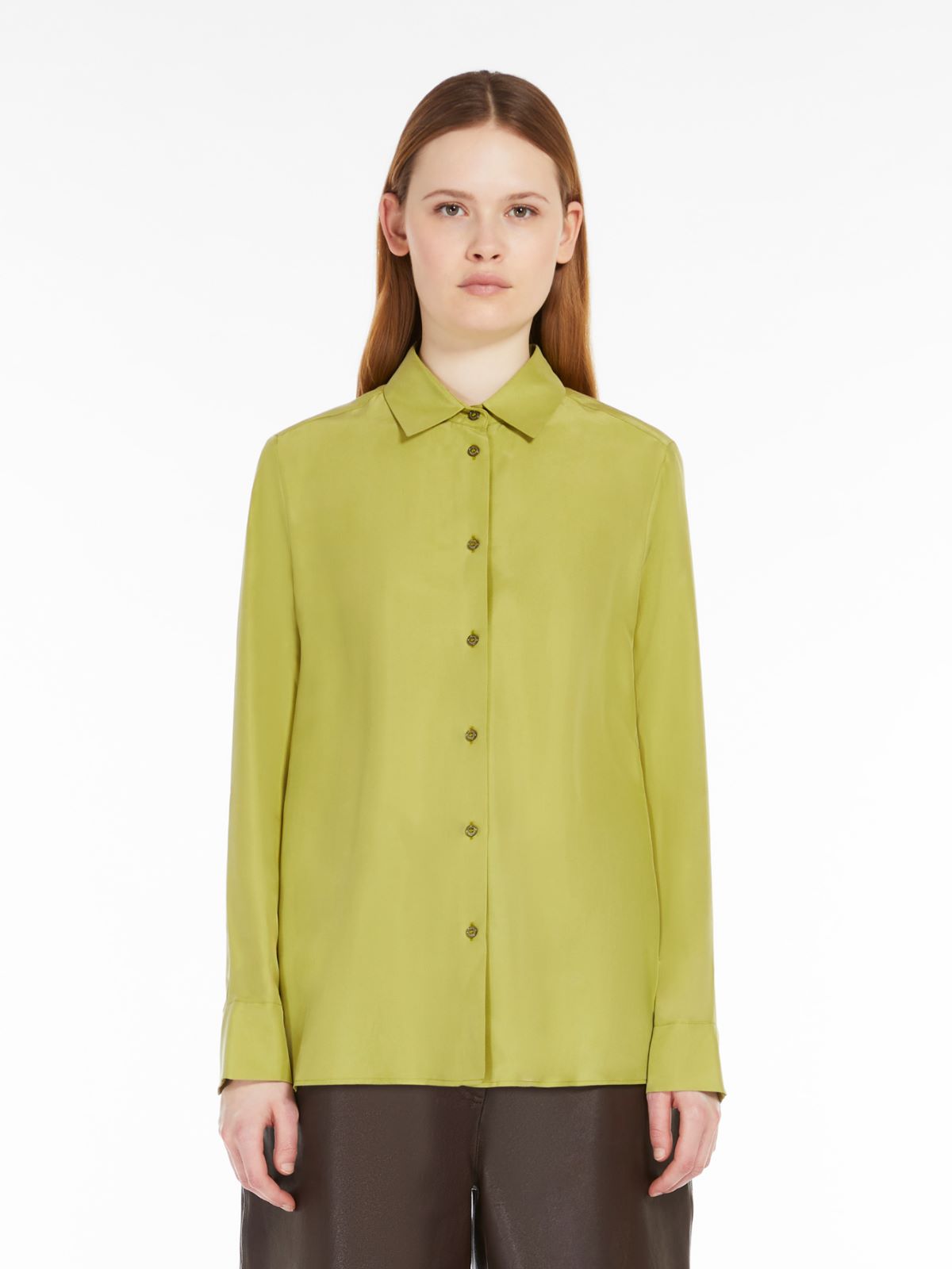 Weekend Camicia in seta lavata In Linea