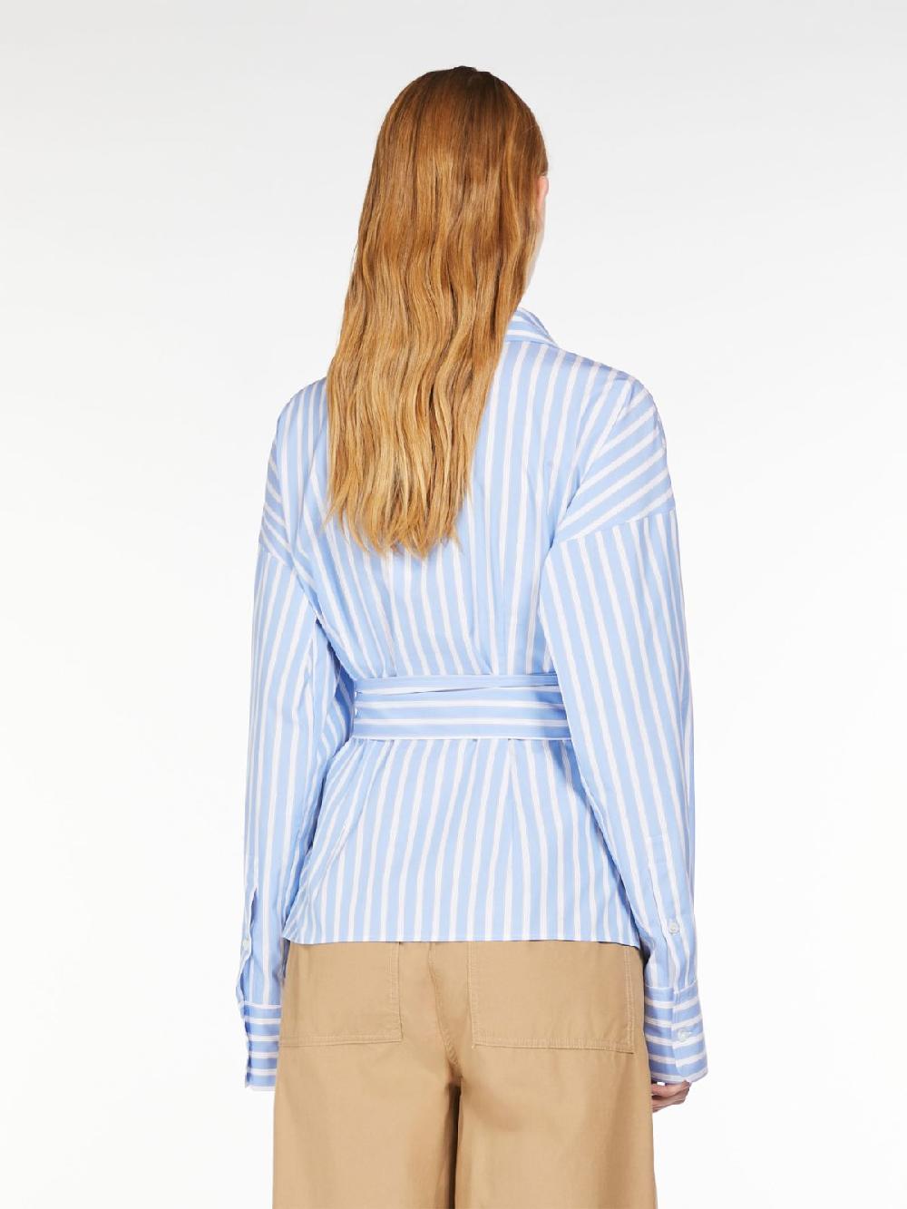 Weekend Camicia incrociata in popeline di cotone Pezzi Unici