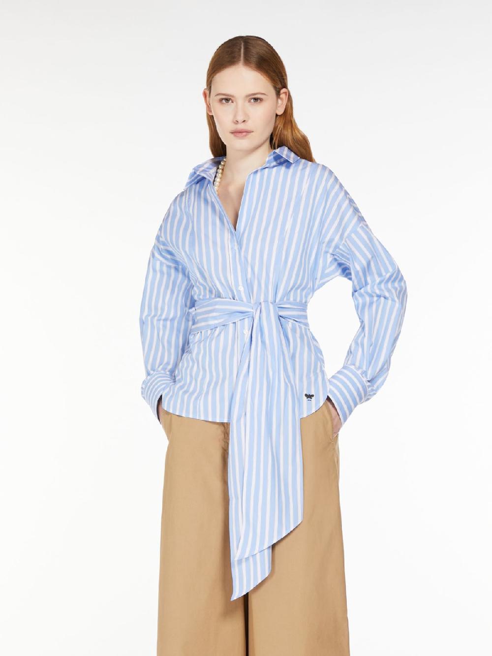 Weekend Camicia incrociata in popeline di cotone Pezzi Unici