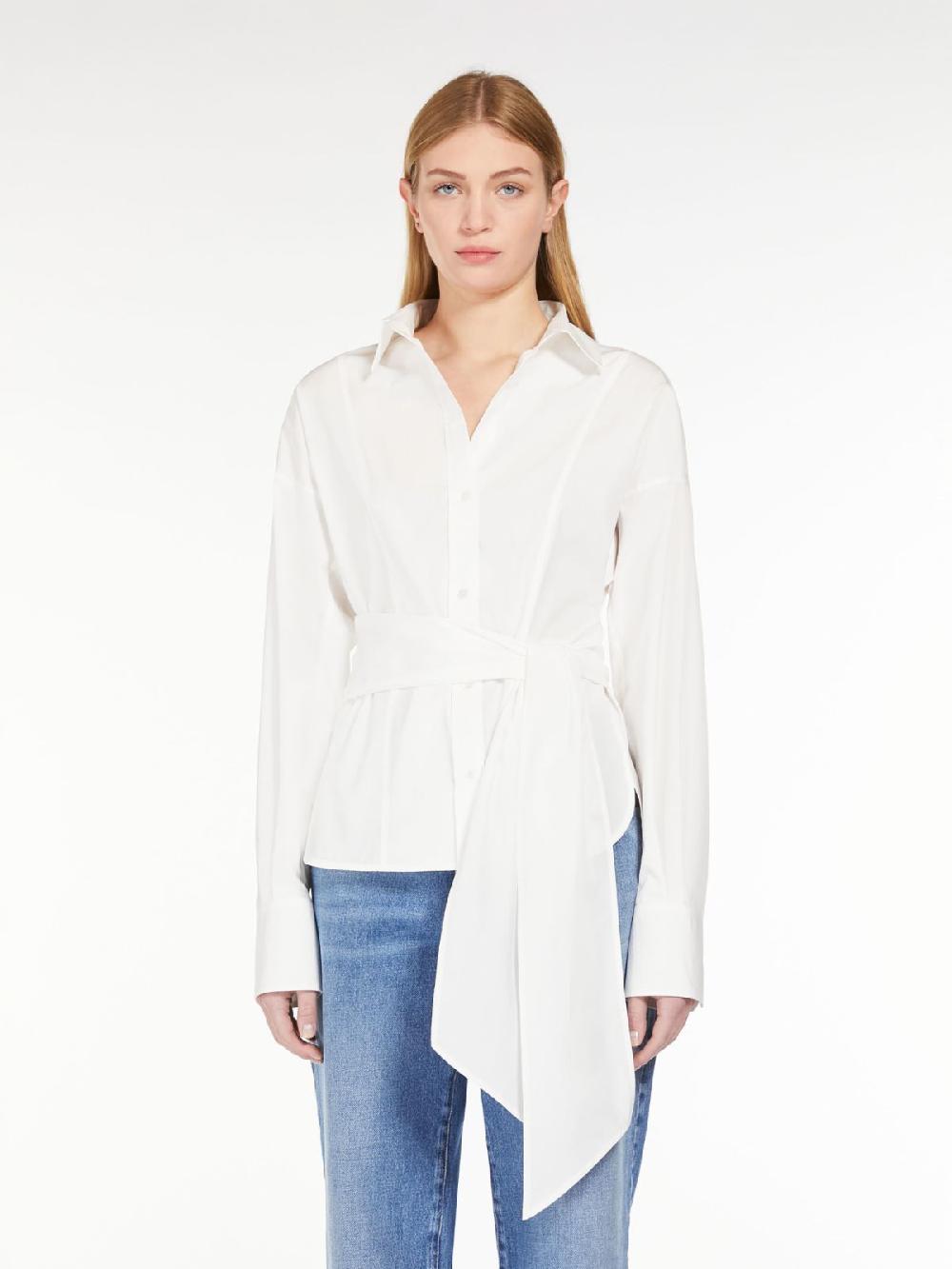 Weekend Camicia incrociata in popeline di cotone Fornitura limitata