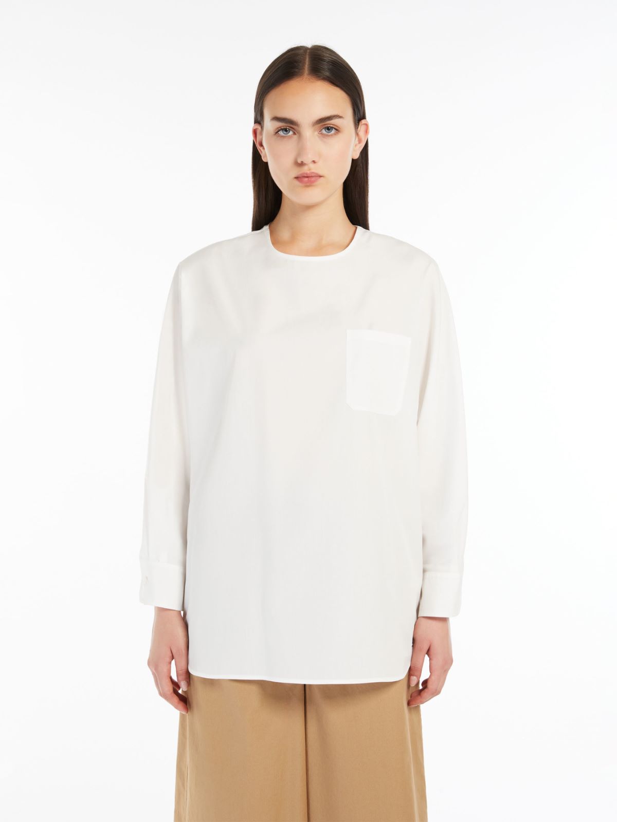 Weekend Blusa in popeline di cotone Consegna Veloce