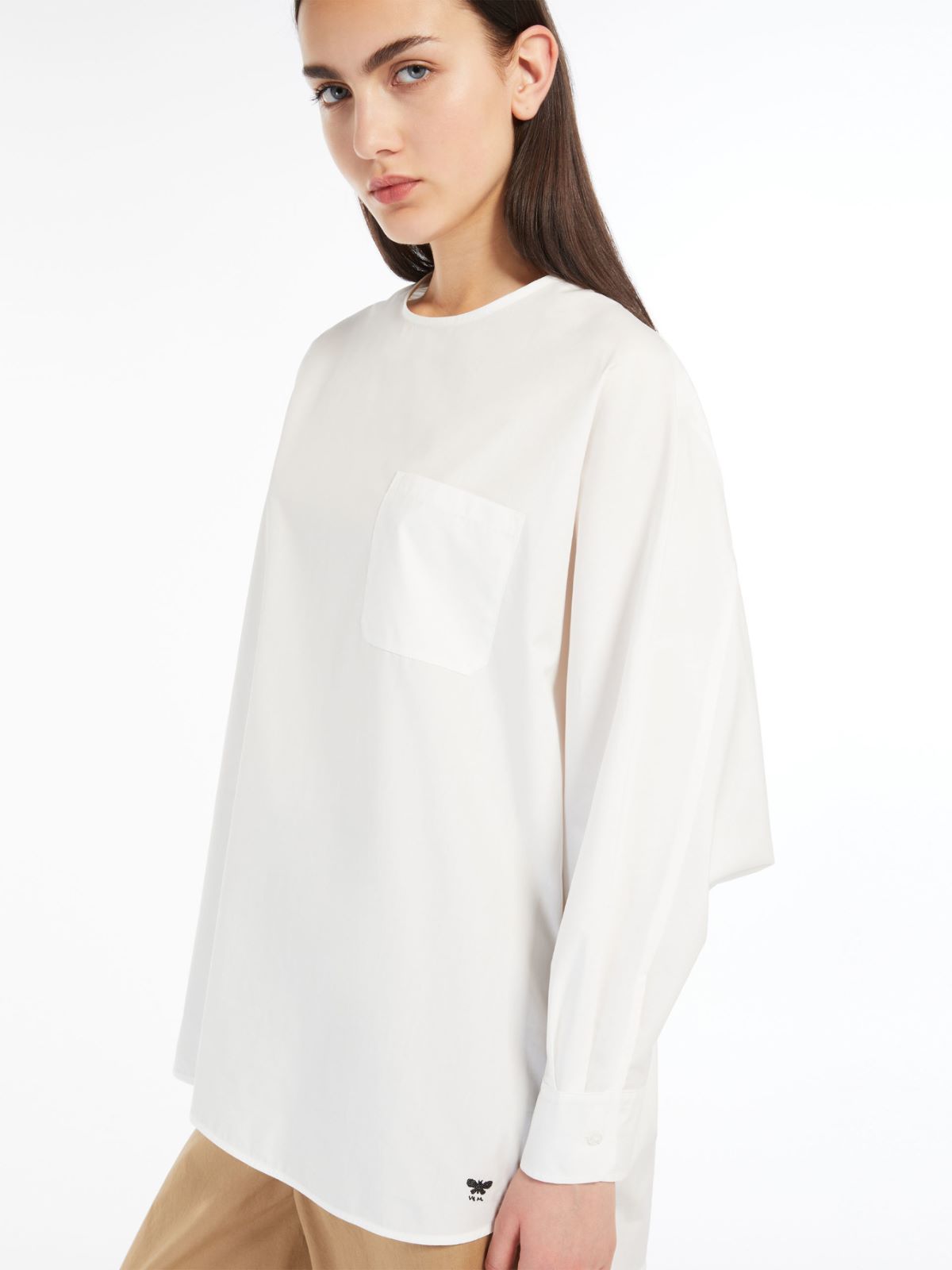 Weekend Blusa in popeline di cotone Consegna Veloce