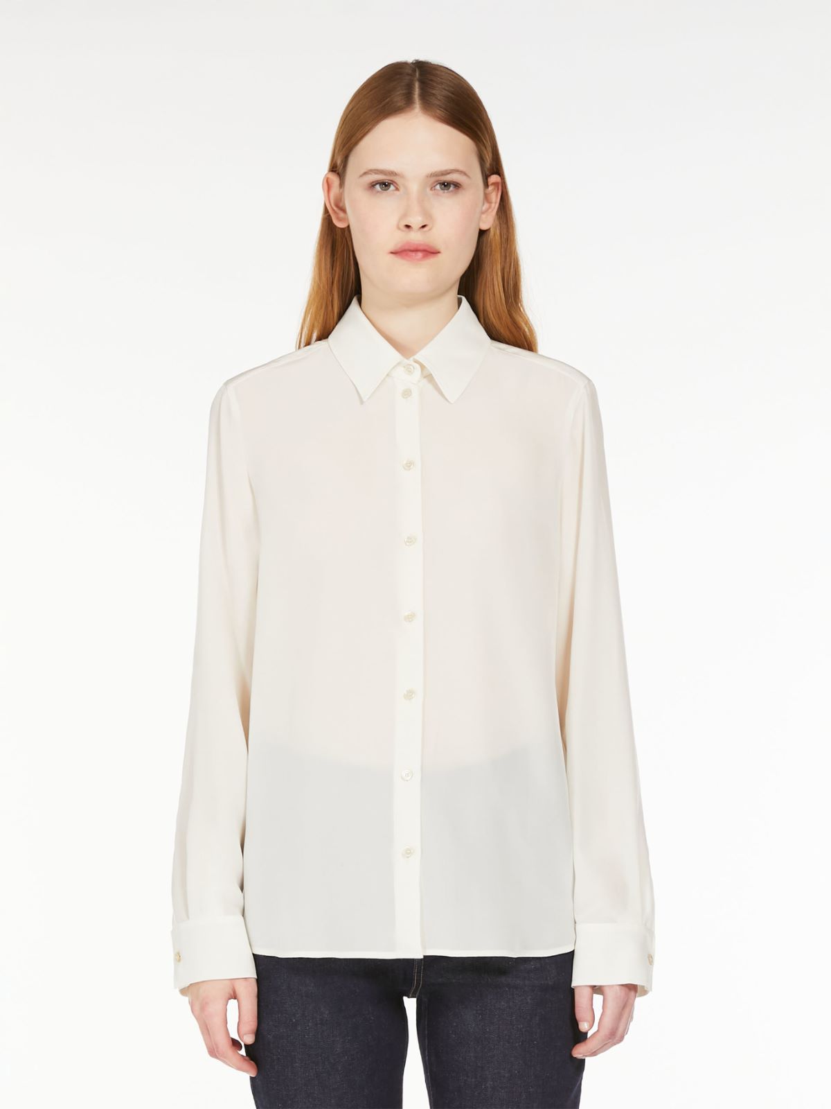 Weekend Camicia in crêpe de Chine lavata Shopping Online
