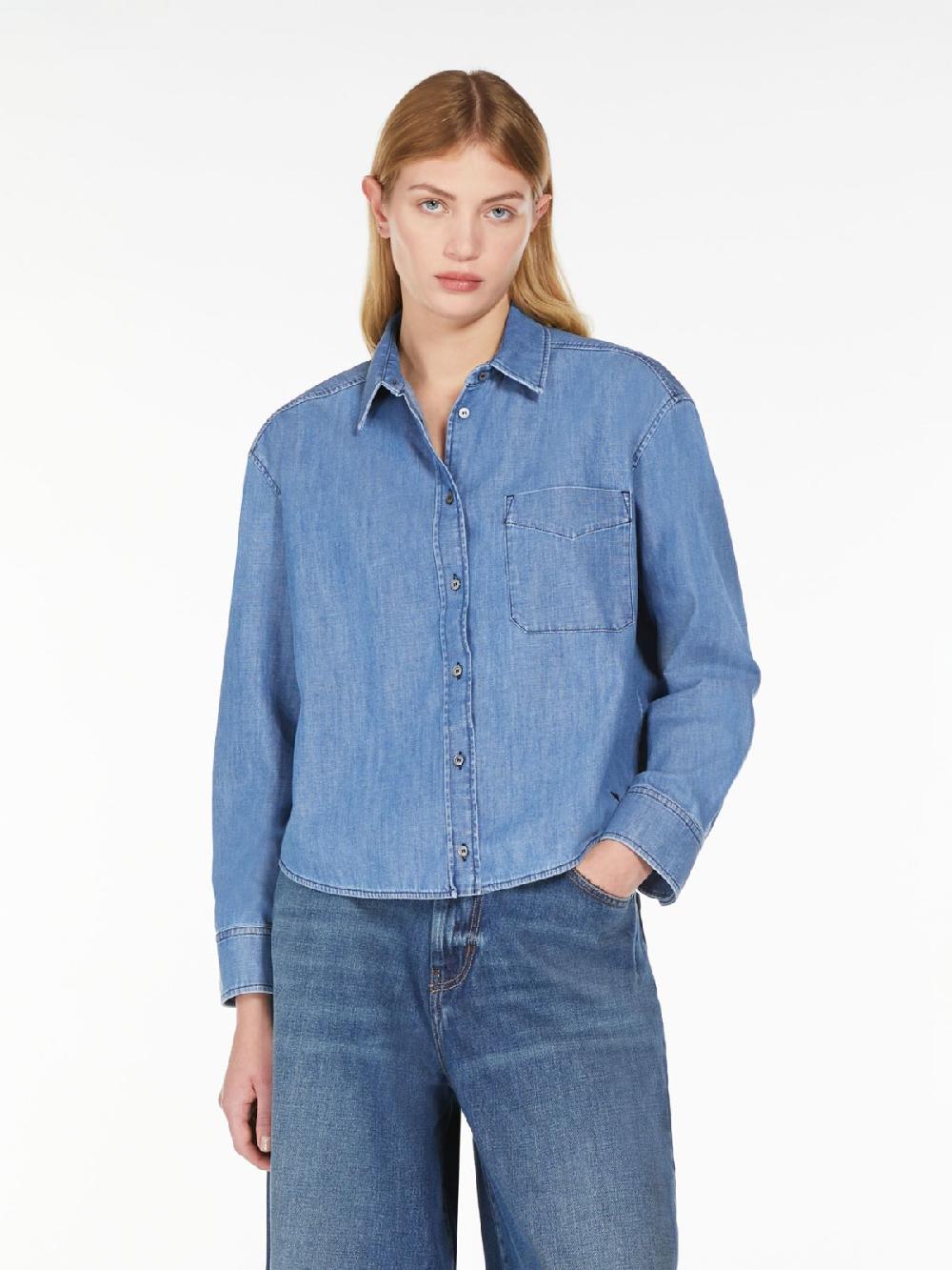Weekend Camicia in denim di cotone Prezzo Ridotto