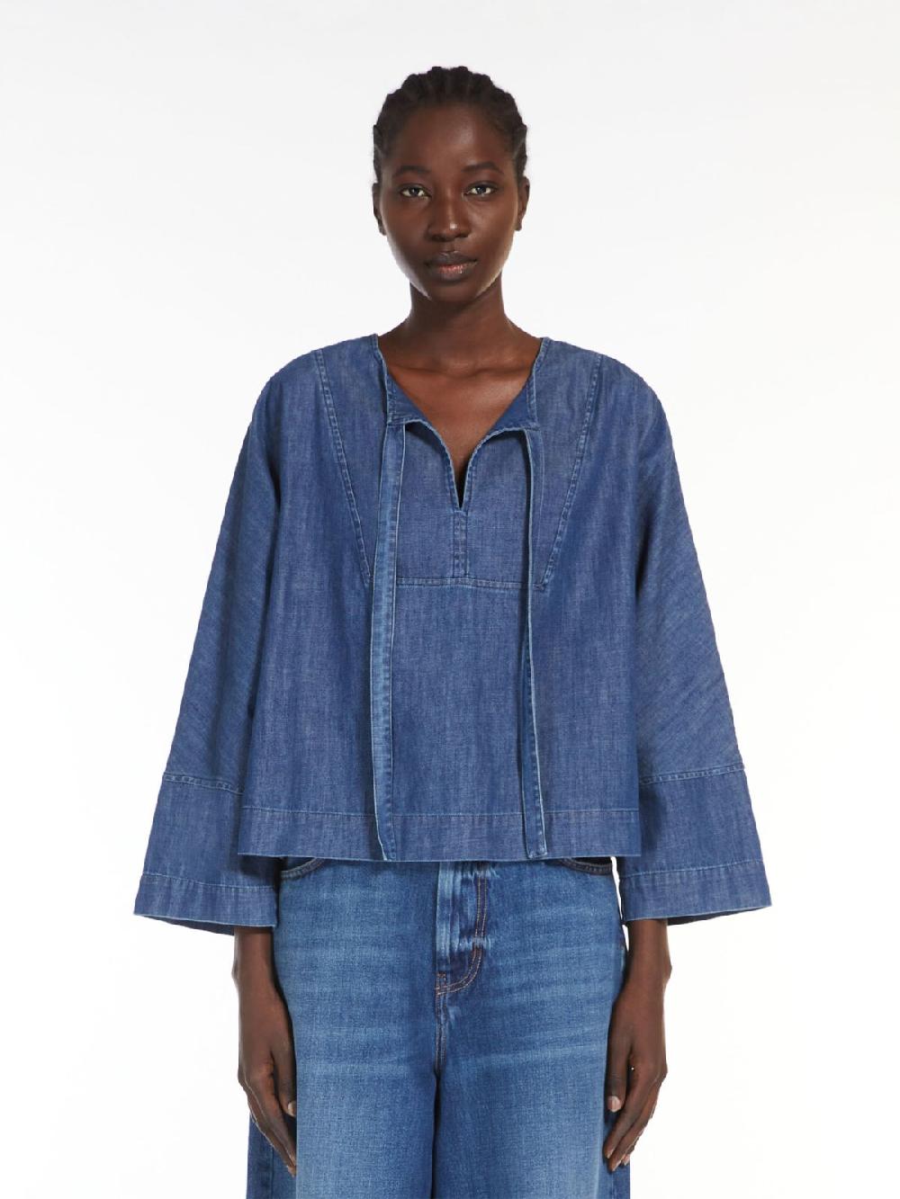Weekend Blusa marinier in denim Convenienza