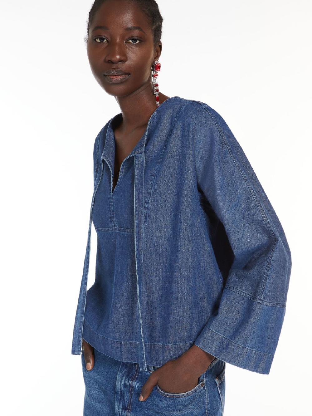 Weekend Blusa marinier in denim Convenienza