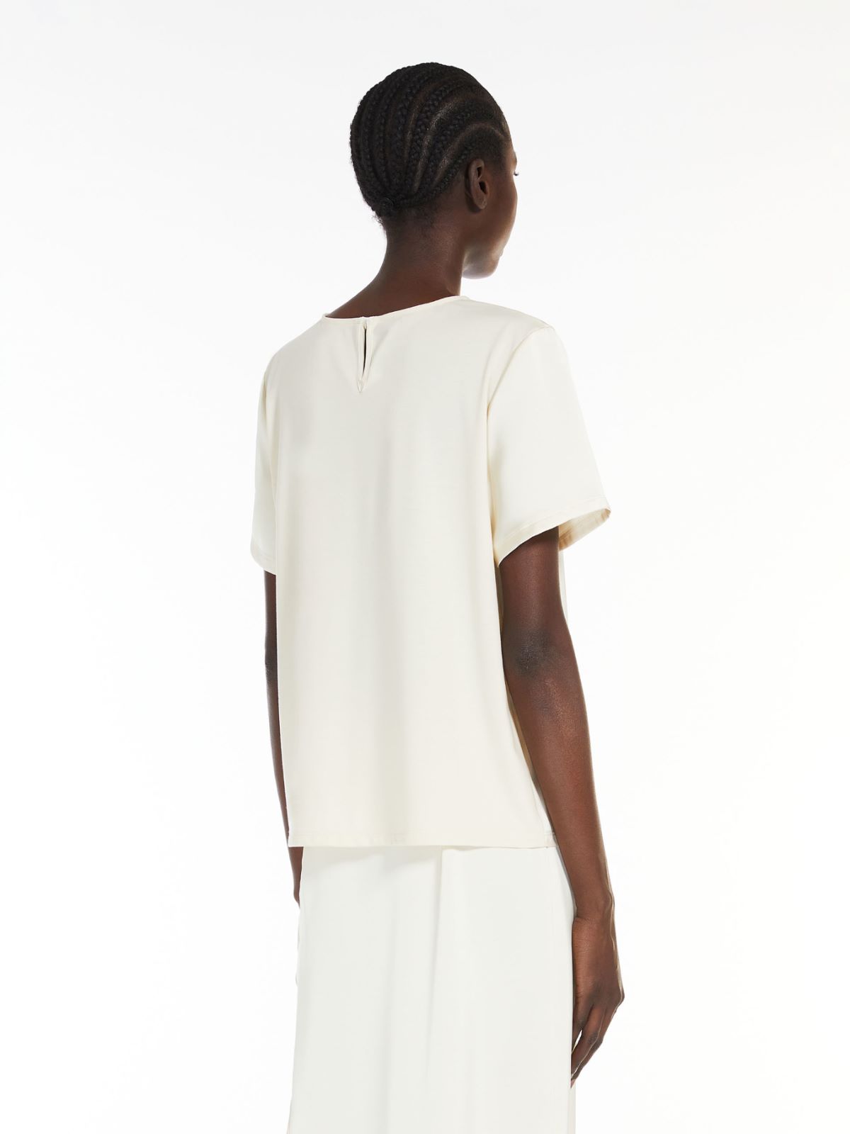 Weekend T-shirt in raso e jersey In Vendita
