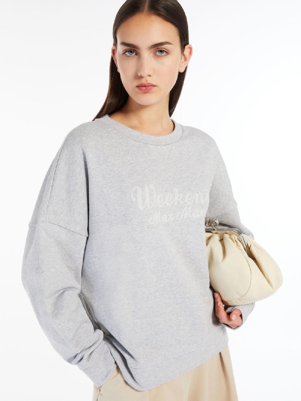 Weekend Felpa oversize in cotone Vendita Economica