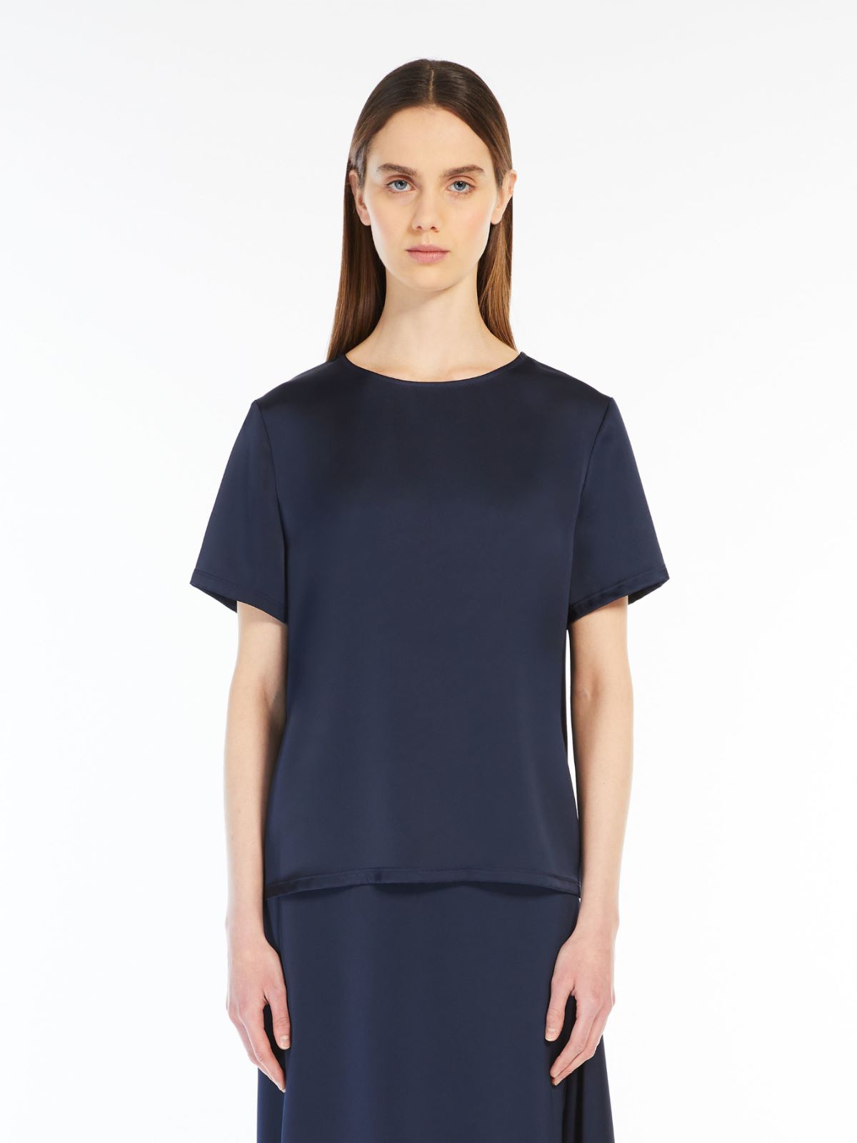 Weekend T-shirt in raso e jersey Nuova