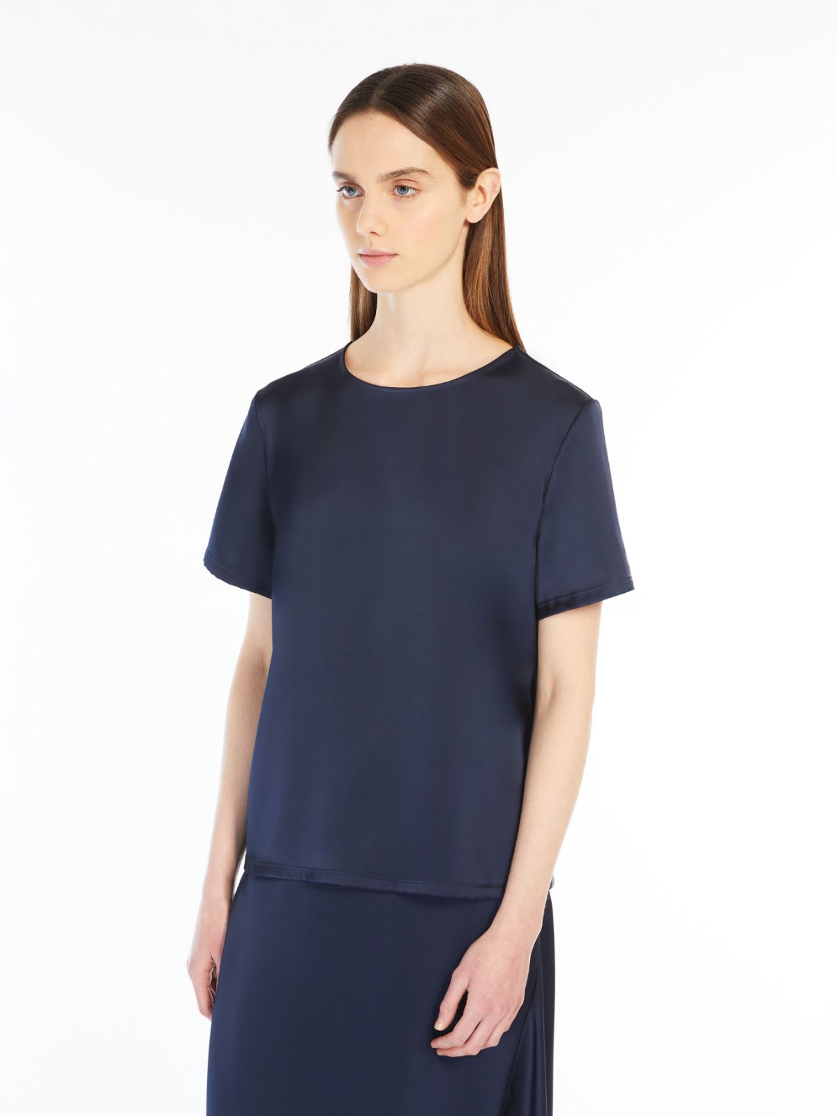 Weekend T-shirt in raso e jersey Nuova