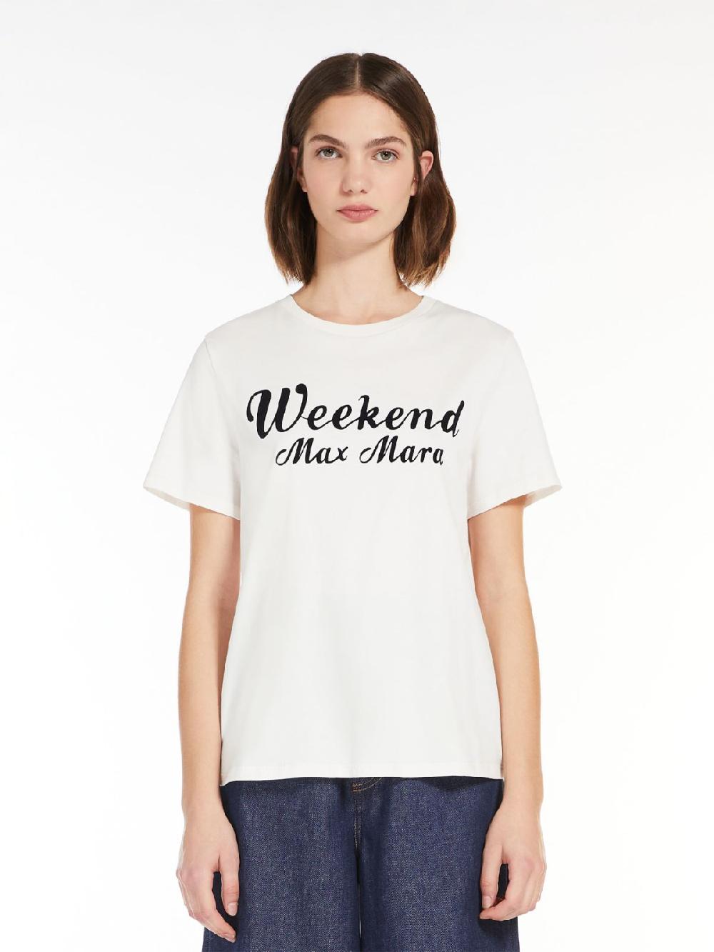Weekend T-shirt in cotone con stampa Promozione
