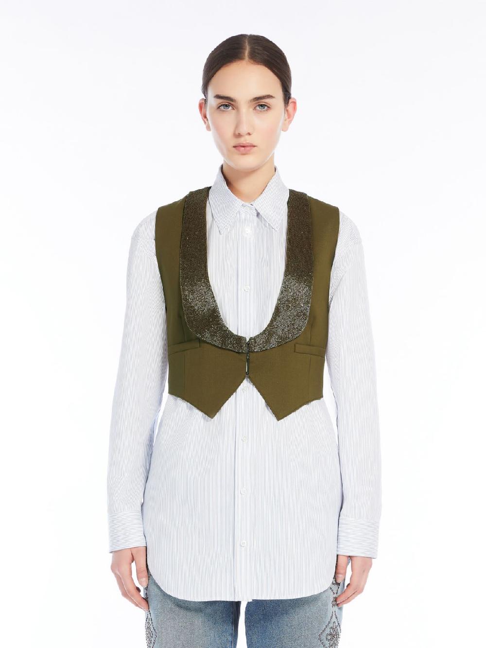 Weekend Gilet in mista lana Pezzi Unici