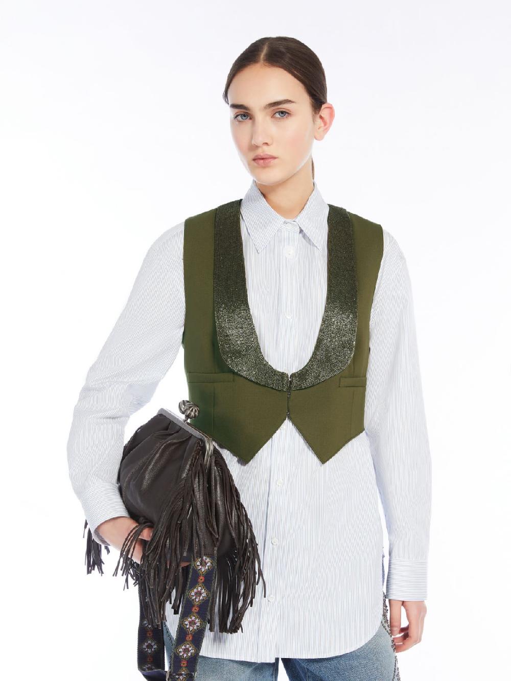 Weekend Gilet in mista lana Pezzi Unici
