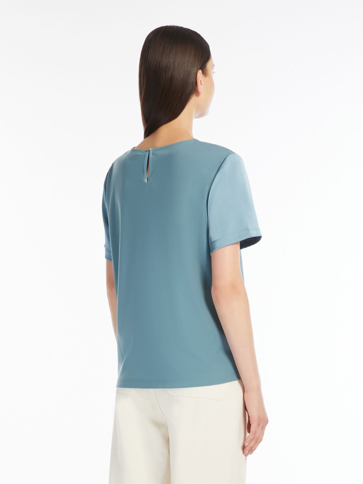 Weekend T-shirt in raso e jersey Soddisfazione Garantita