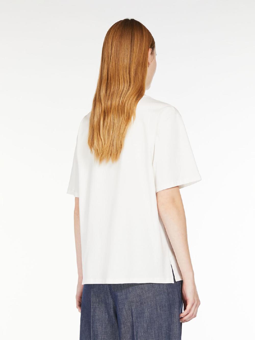 Weekend T-shirt in cotone con lettering ricamato Promozione Limitata