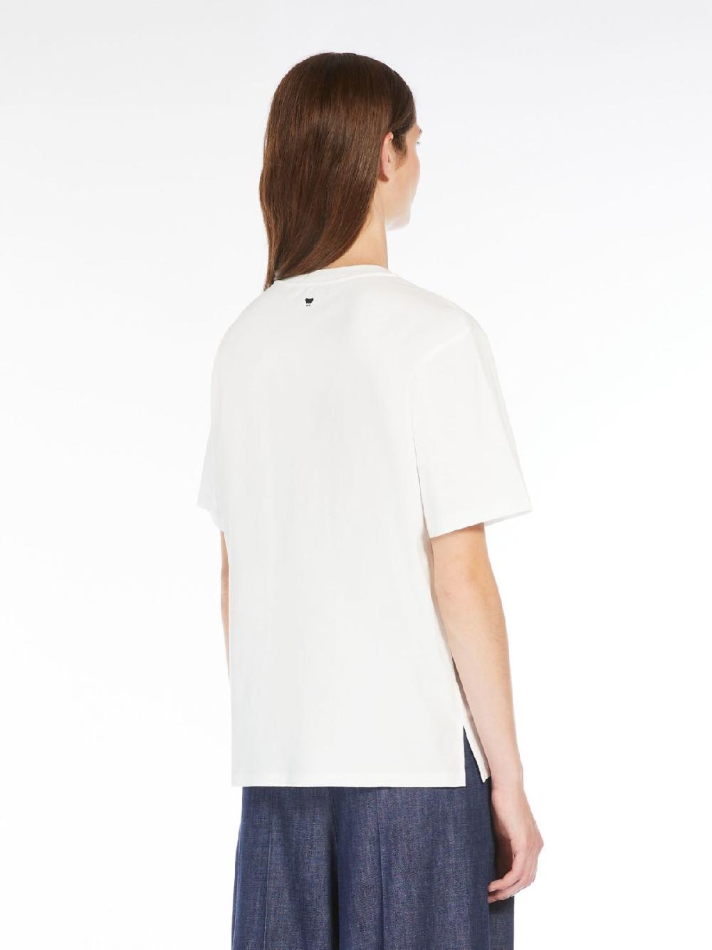 Weekend T-shirt in cotone con lettering ricamato Fino Al -60%
