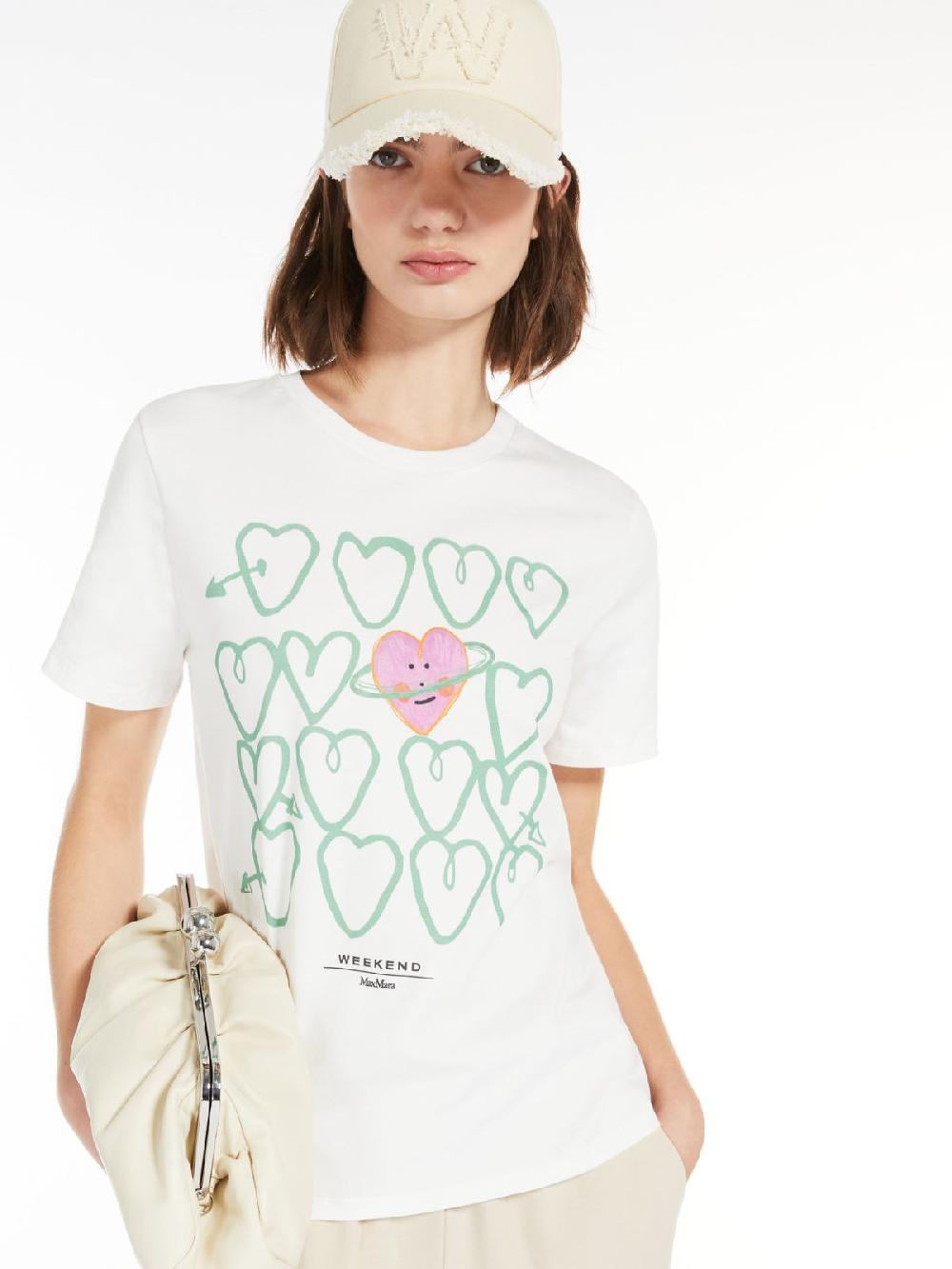 Weekend T-shirt in cotone con stampa Shopping Online