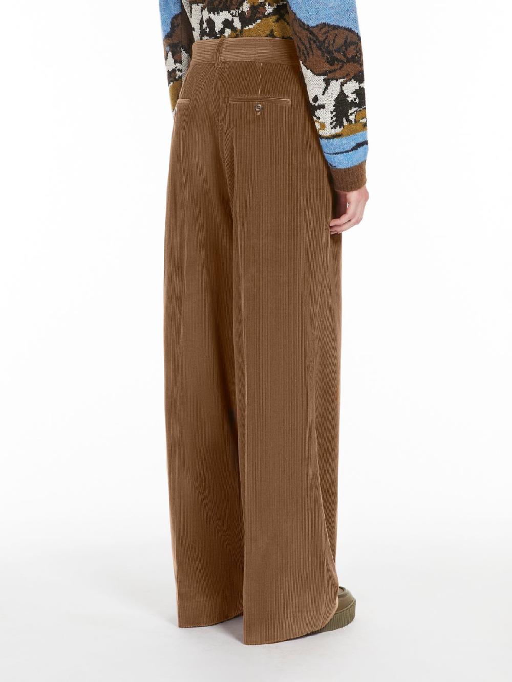 Weekend Pantalone wide leg in velluto Prezzo Ridotto