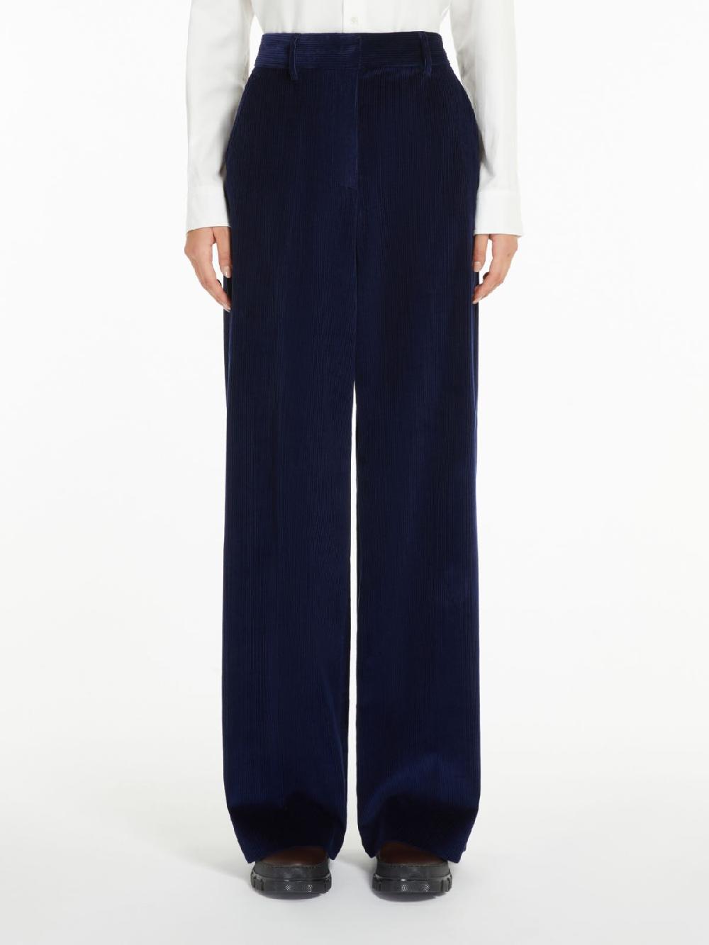 Weekend Pantalone wide leg in velluto Sottocosto