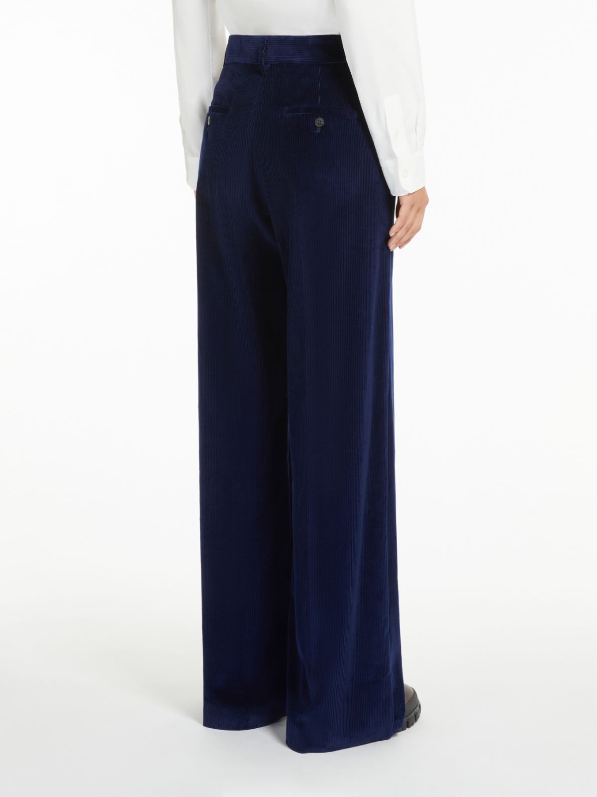 Weekend Pantalone wide leg in velluto Sottocosto