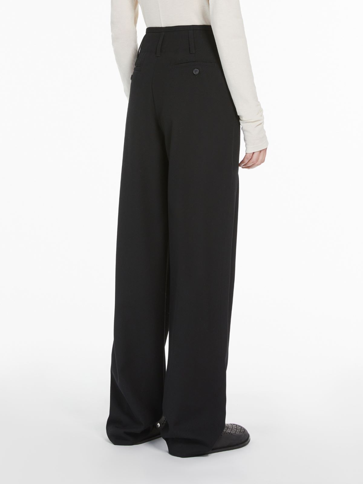 Weekend Pantalone ampio in mista lana Vendita Economica