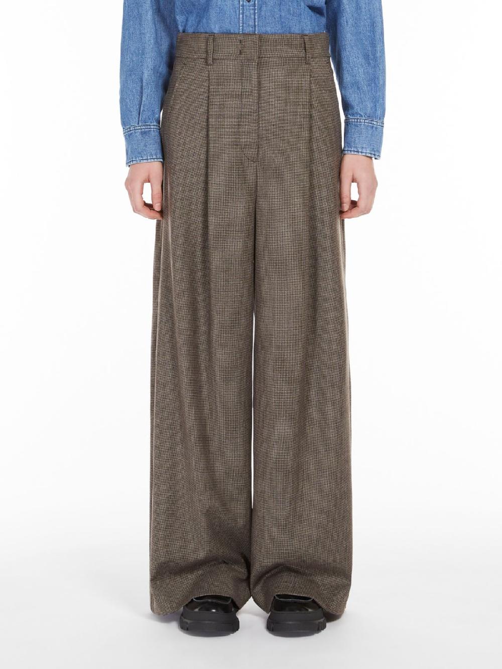 Weekend Pantalone palazzo in flanella di lana Moda
