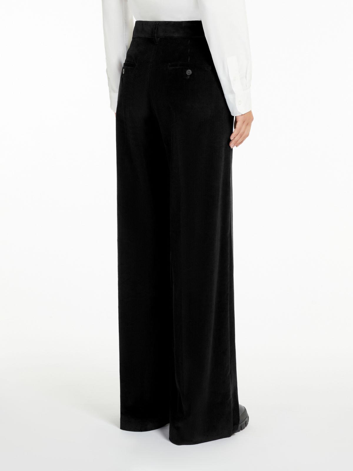 Weekend Pantalone wide leg in velluto In Linea