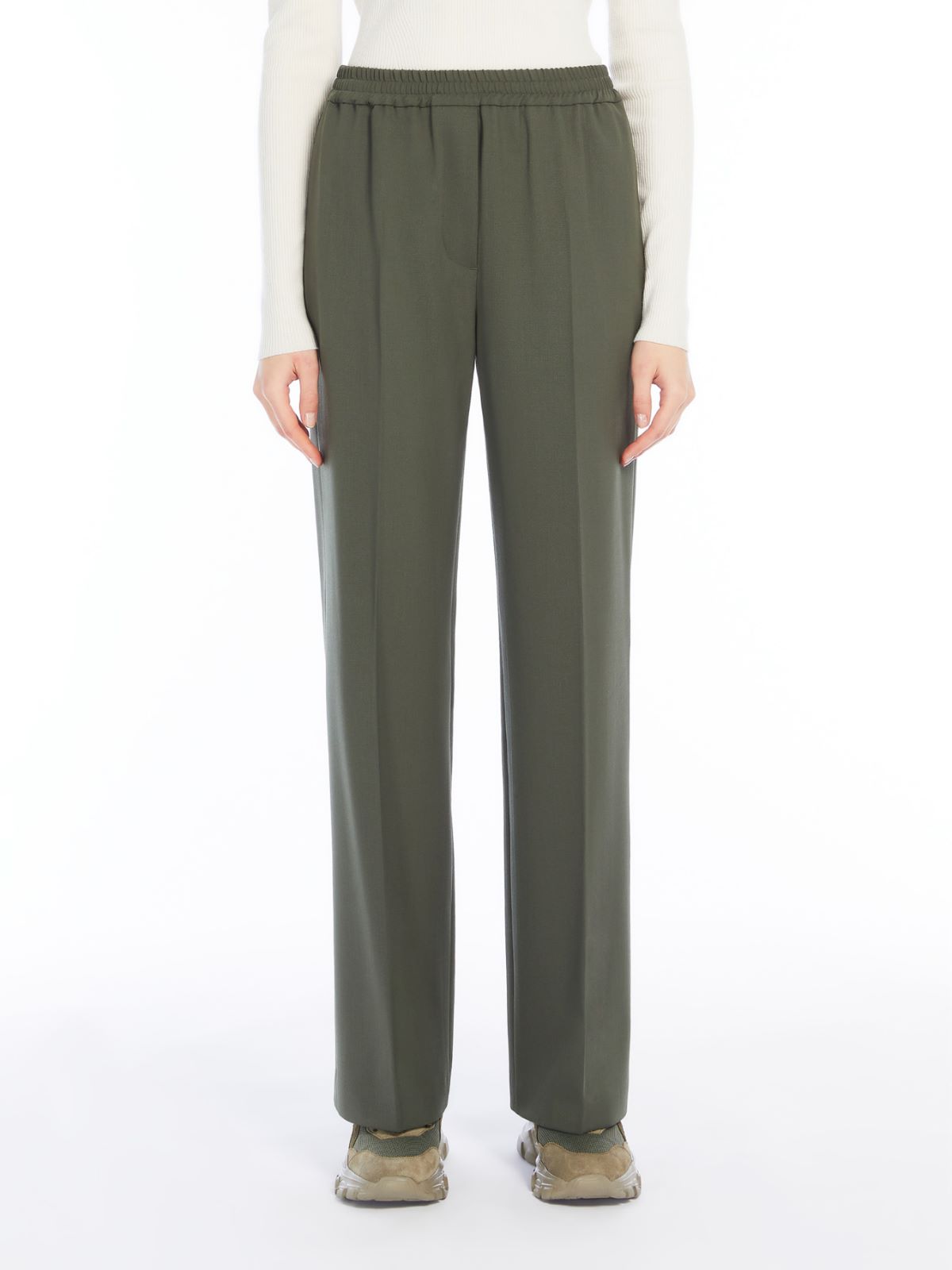 Weekend Pantalone in gabardina di lana Nuovo
