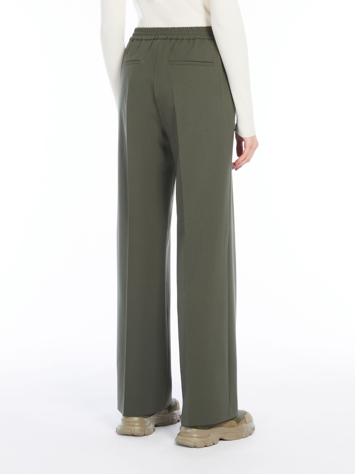 Weekend Pantalone in gabardina di lana Nuovo